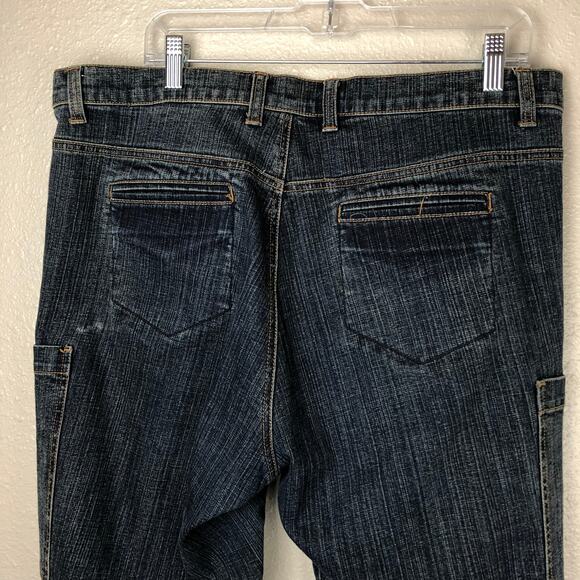Vintage Y2K Venezia Carpenter Utility Denim Straight Leg High Rise Jeans - Picture 9 of 15
